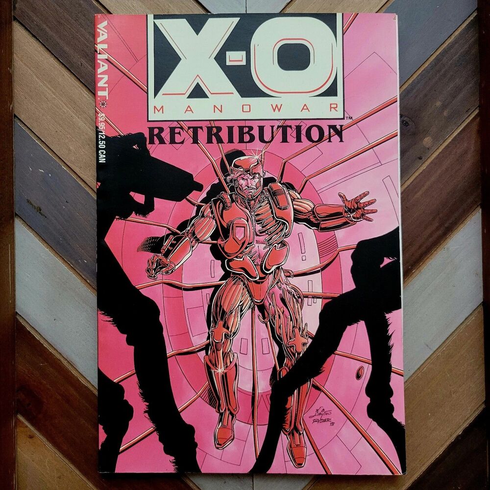 X-O MANOWAR "RETRIBUTION" VF (Valiant 1993) Softcover TPB Layton Shooter Smith